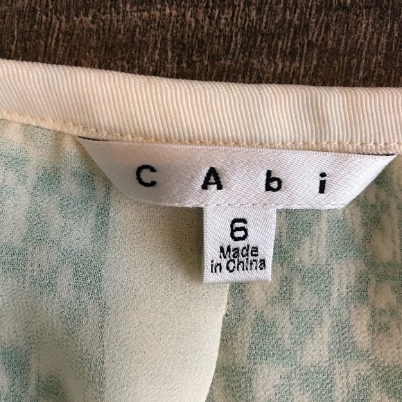 CAbi Green Tweed Zip-Up Jacket Size 8 - Picture 5 of 8